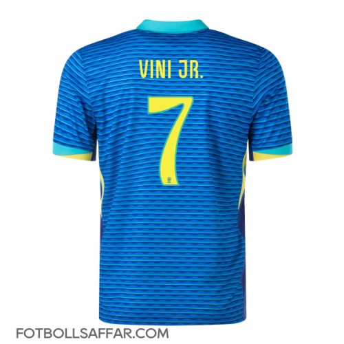 Brasilien Vinicius Junior #7 Bortatröja Copa America 2024 Kortärmad